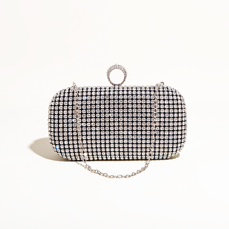 Diamond Studded Hand Dinner King Party Shiny Evening Bags