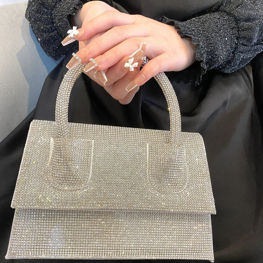 Full Diamond Sier Fashion Banquet Birthday Evening Bags
