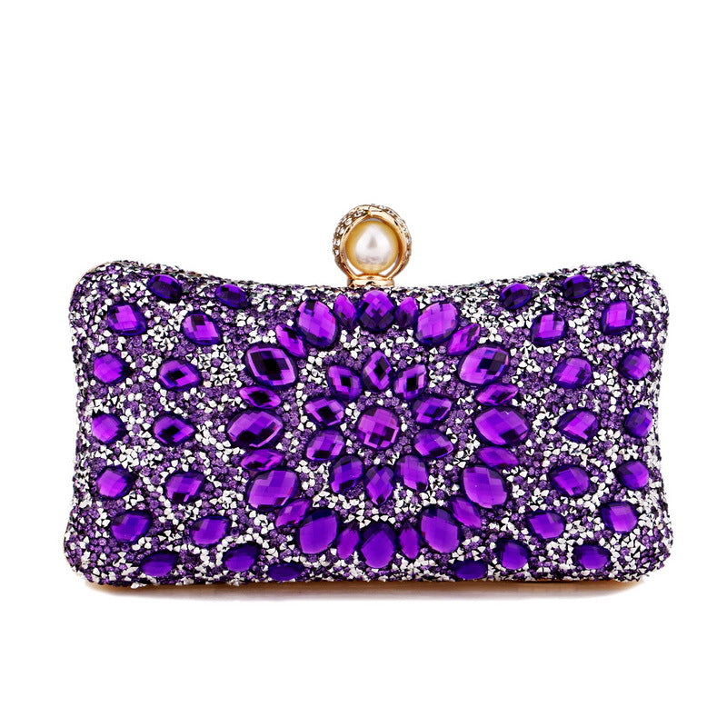 Women's Inlaid With Diamond Dinner High Sense Banquet Evening Bags