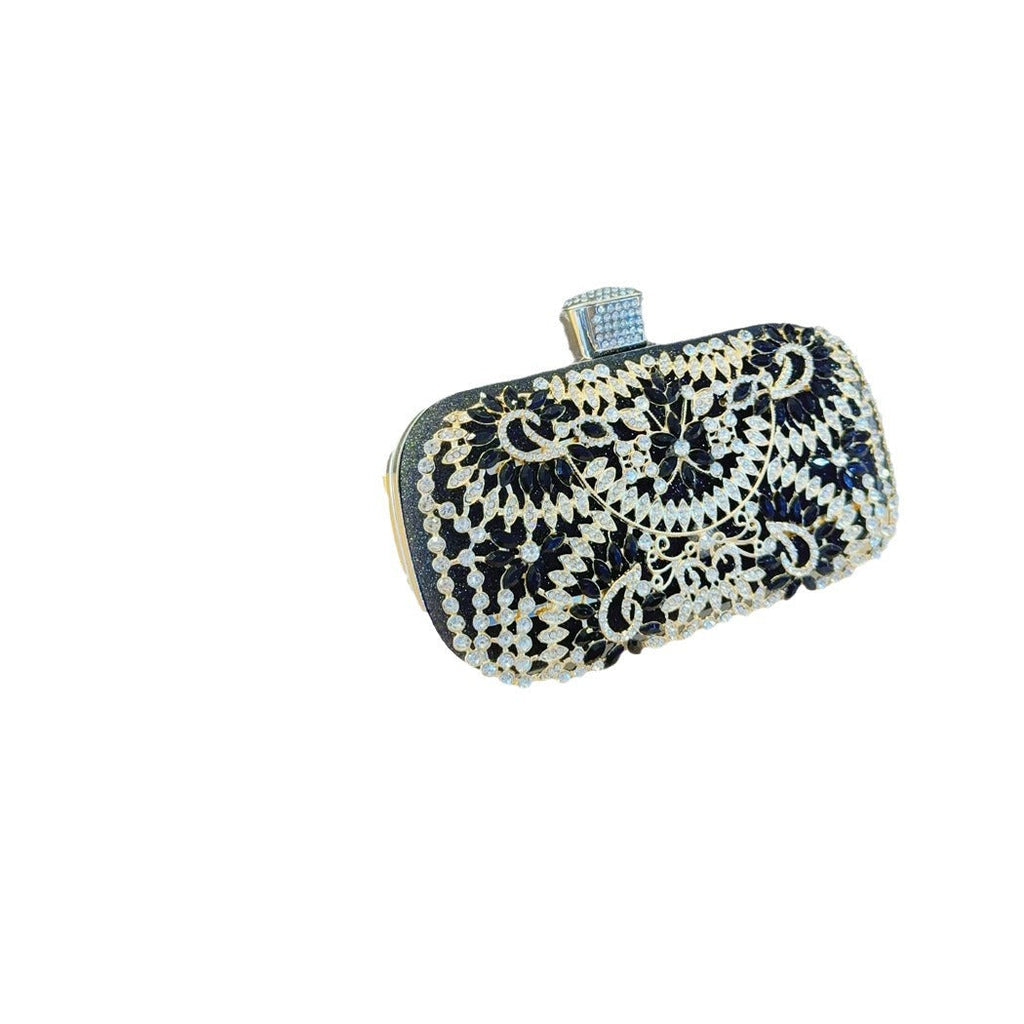 Women's Unique Niche Hand Rhinestone Dinner Evening Bags