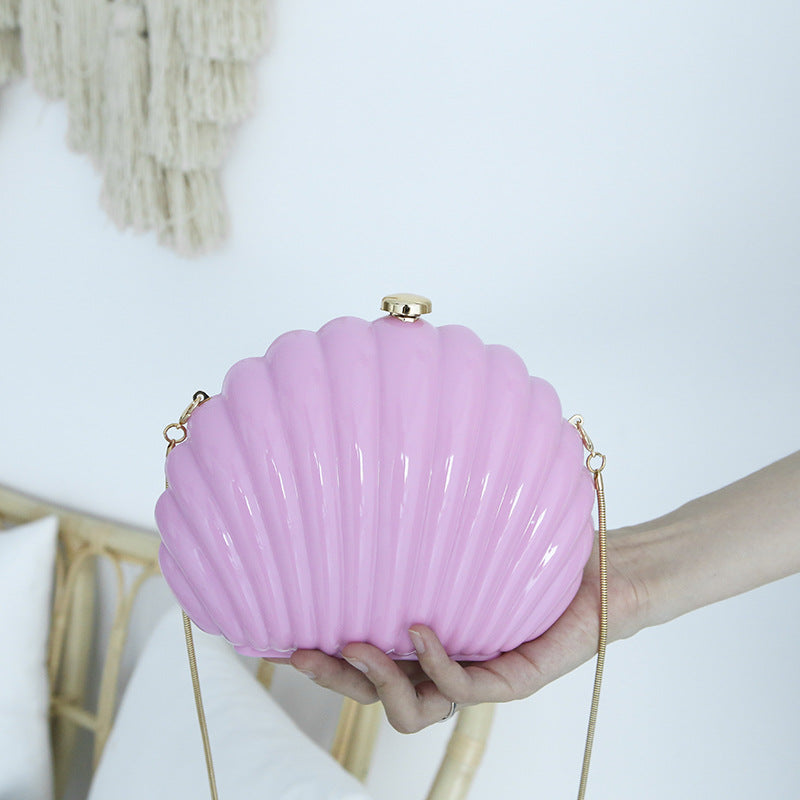 Women's Color Shell Fashion Clutch Party Hard Evening Bags