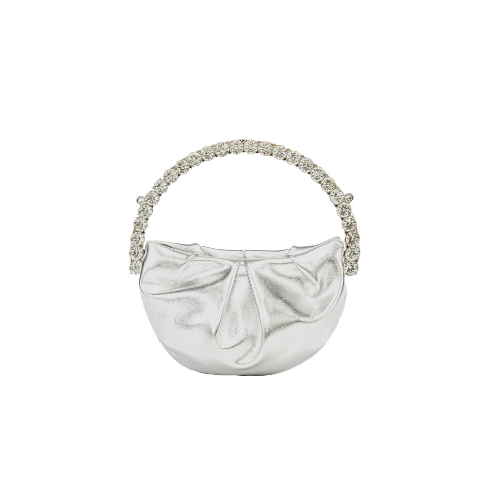 Women's Diamond Dinner Chain Round Mini For Evening Bags