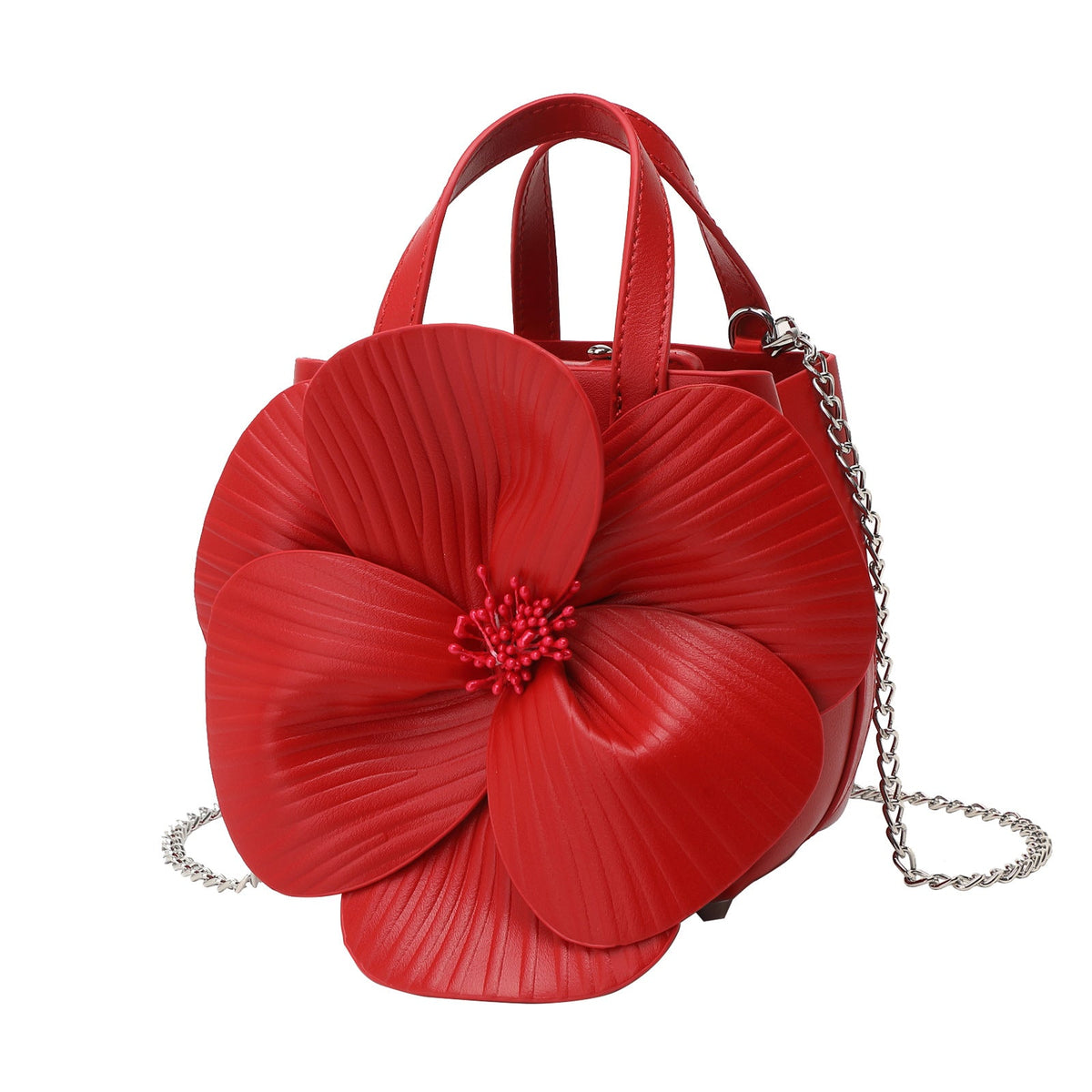 Petals Dinner Flowers Barrel Fashion Trend Evening Bags