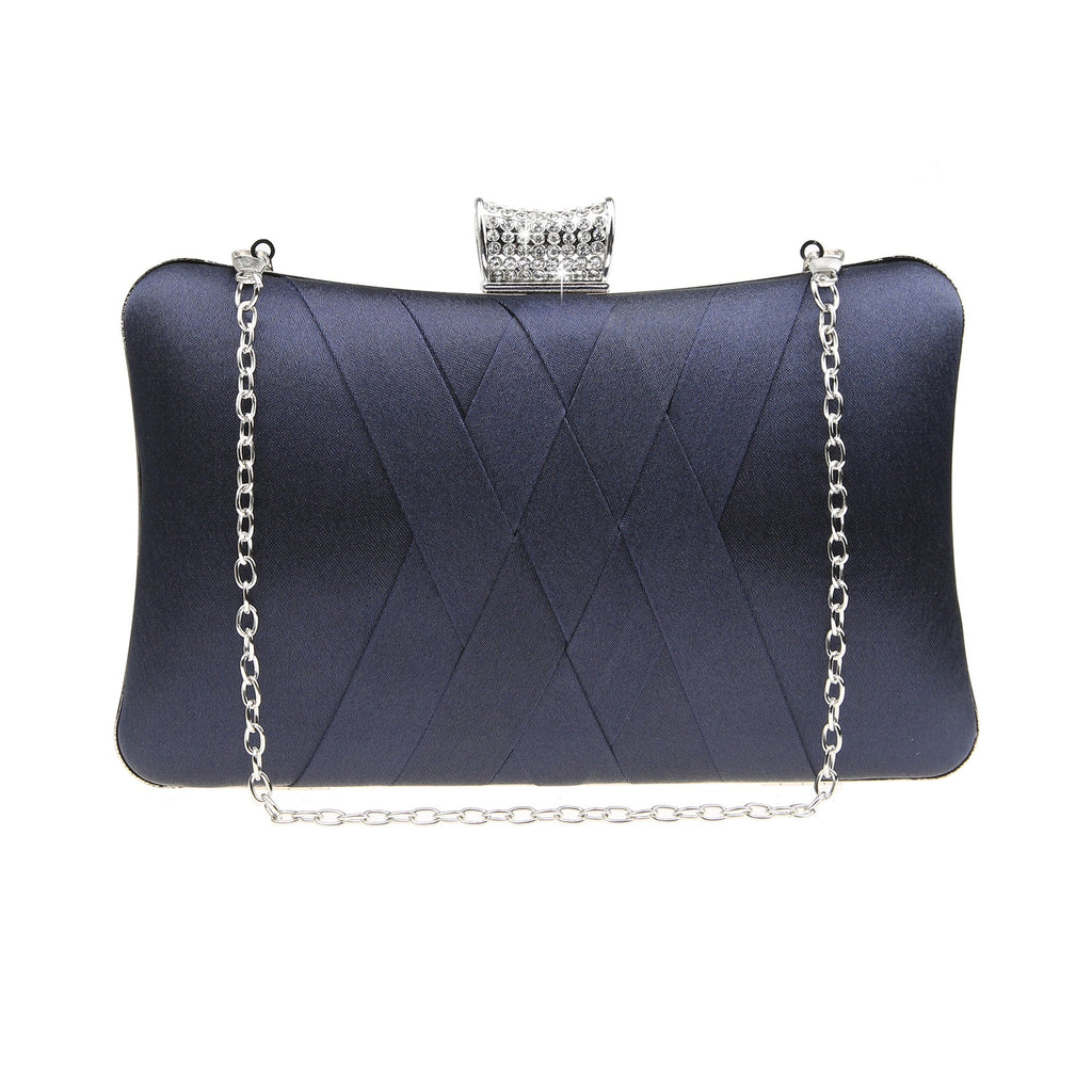 Women's Simple Diamond Clutch Dress Garment Banquet Evening Bags