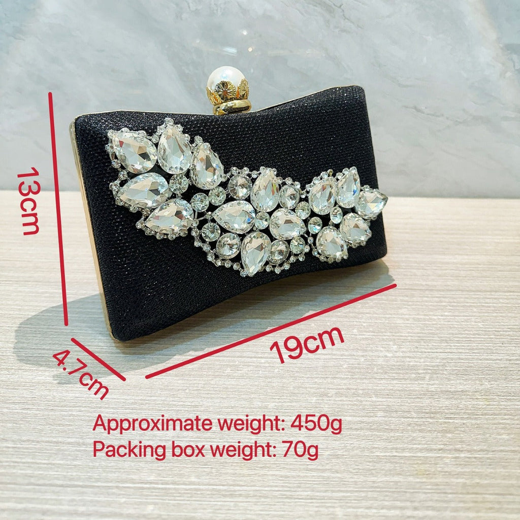 Glass Rhinestone Wedding Birthday Banquet Dinner Evening Bags