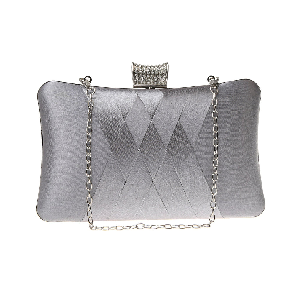 Women's Simple Diamond Clutch Dress Garment Banquet Evening Bags