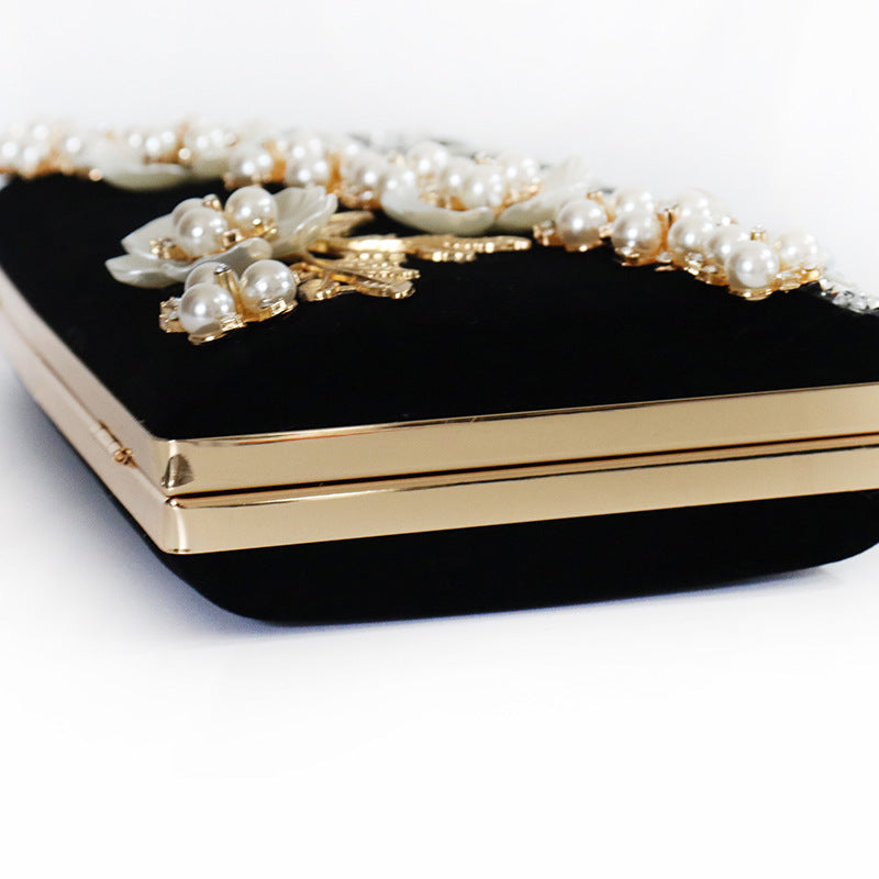 Dinner Handmade Sweet Flowers Clutch Veet Evening Bags