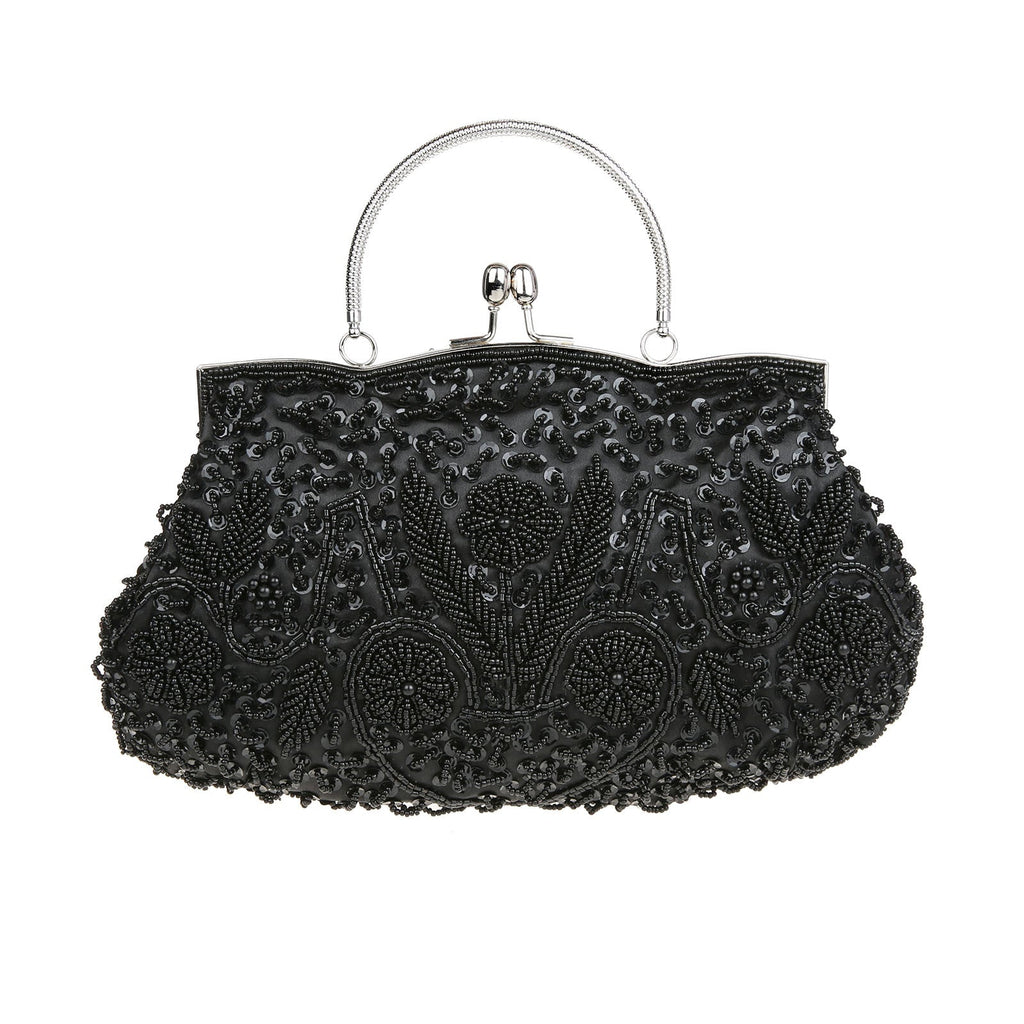 Women's Handmade Pearl Embroidery Dress Garment Dinner Evening Bags