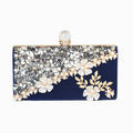 Dinner Handmade Sweet Flowers Clutch Veet Evening Bags