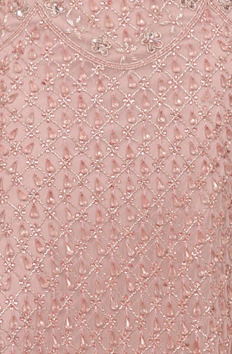 Beaded Midi Dress with Cap Sleeves | 28974