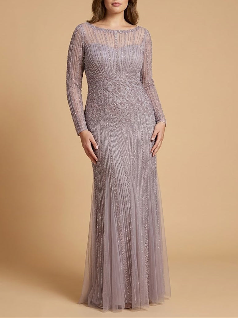 Lara High Neck Beaded Gown | 28857