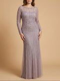 Lara High Neck Beaded Gown | 28857
